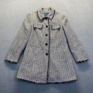 Evan Picone Black/White Blazer Womens size 14, 5 Buttons Pockets,Lined